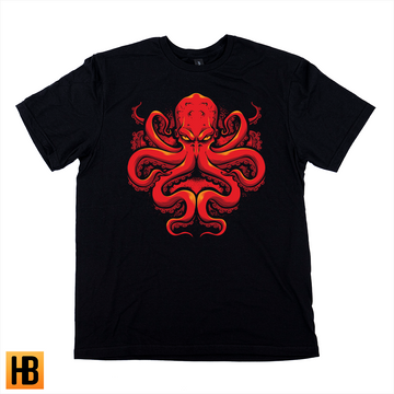 Angry Red Octopus - Tee